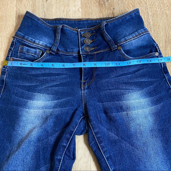 High Waisted Stretch Skinny Jeans by Bamboo Jeans. - Picture 15 of 16